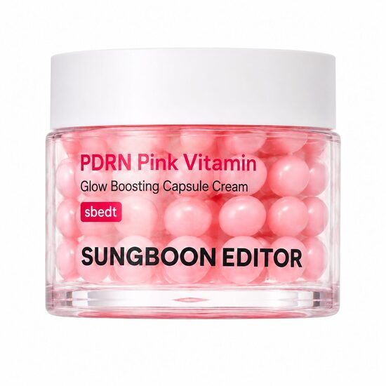 Капсульный крем с PDRN и пептидами Sungboon Editor PDRN Pink Vitamin Glow Boosting Capsule Cream